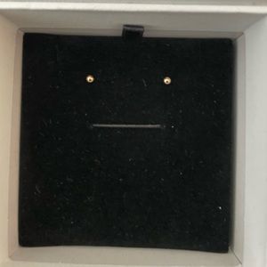 2 brand new pairs of mejuri sphere studs - different sizes